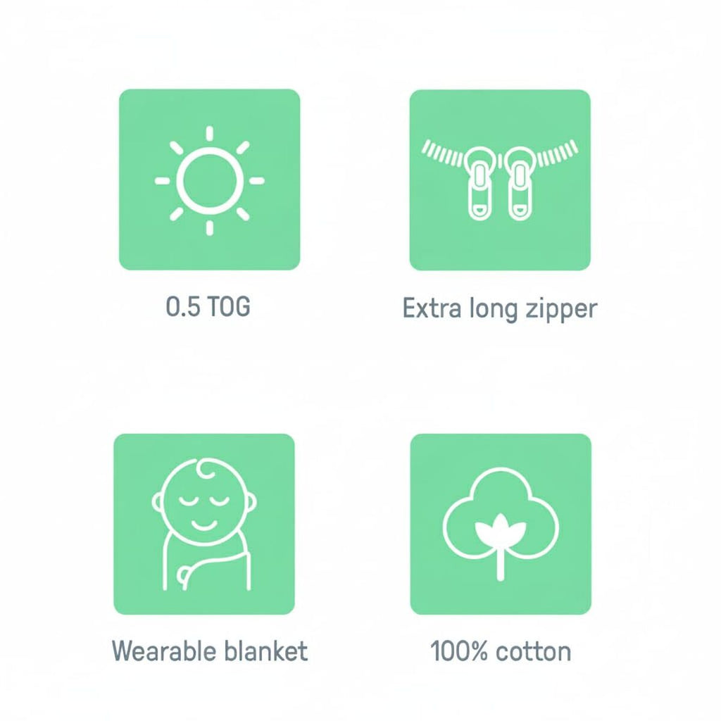 Ingenuity Babyschlafsack Baumwolle 3-6 Monate – Produktansicht 9