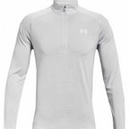 Under Armour Herren Langarm T-Shirt Tech 2.0 1/2 Zip Weiß – Produktansicht 2