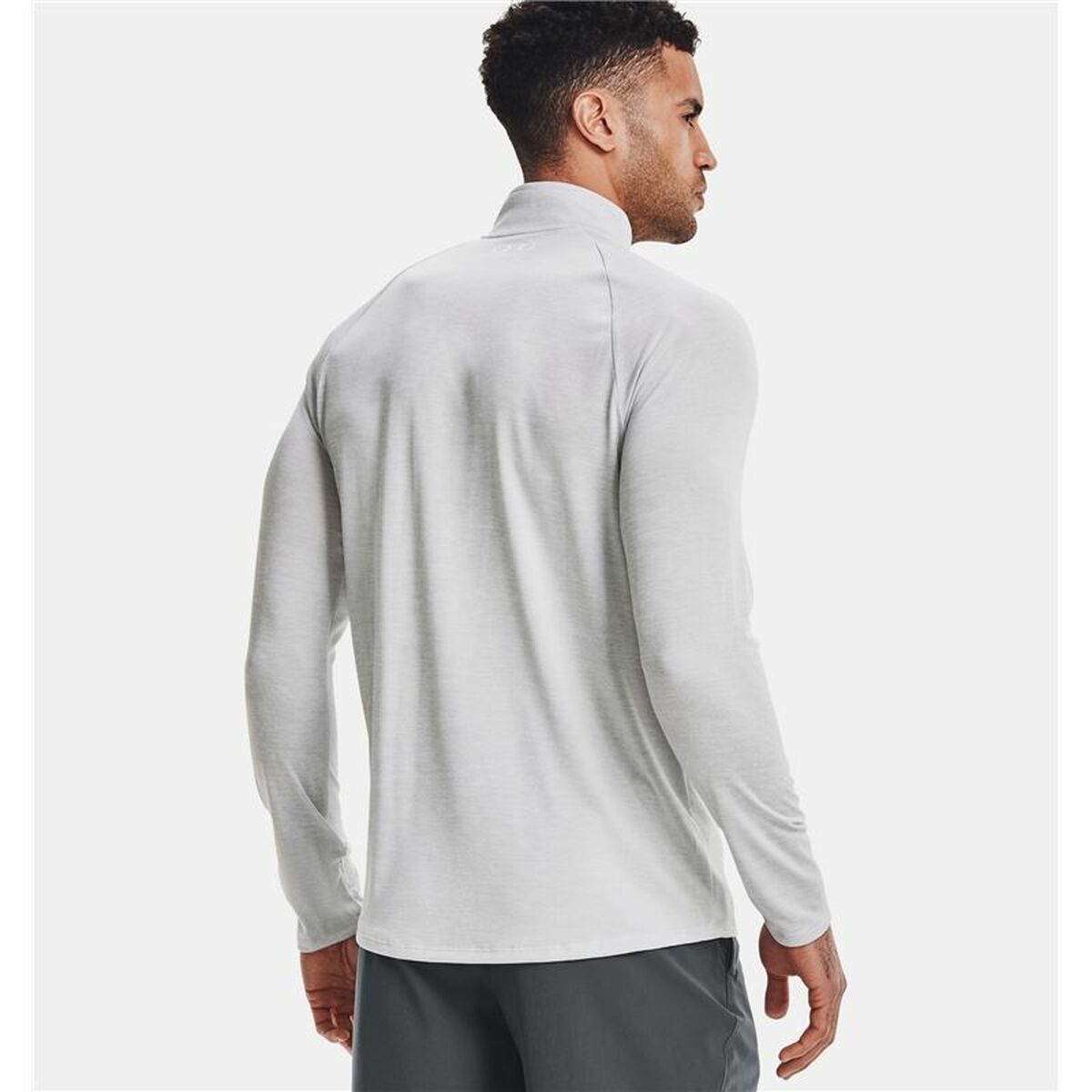 Under Armour Herren Langarm T-Shirt Tech 2.0 1/2 Zip Weiß – Produktansicht 14