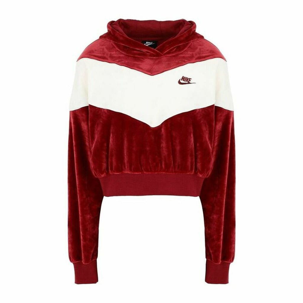 Nike Sportswear Heritage Women's Hoodie - Dark Red