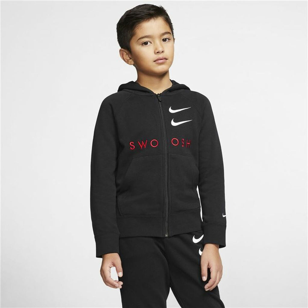 Nike Swoosh Kids' Jacket - Black - product view 16