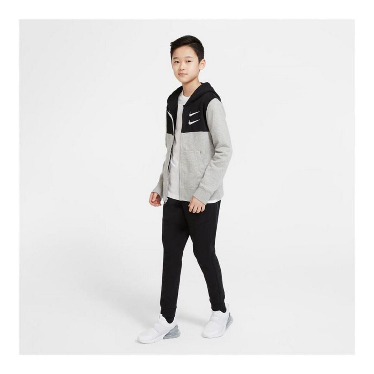 Nike Swoosh Kids' Jacket - Dark grey - product view 4