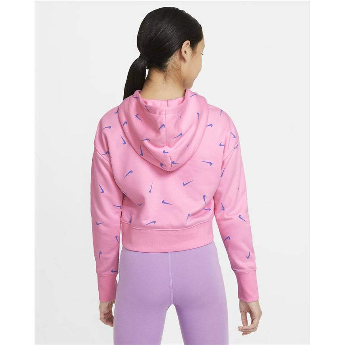 Nike Hooded Print Kids' Sweatshirt - Pink - product view 21