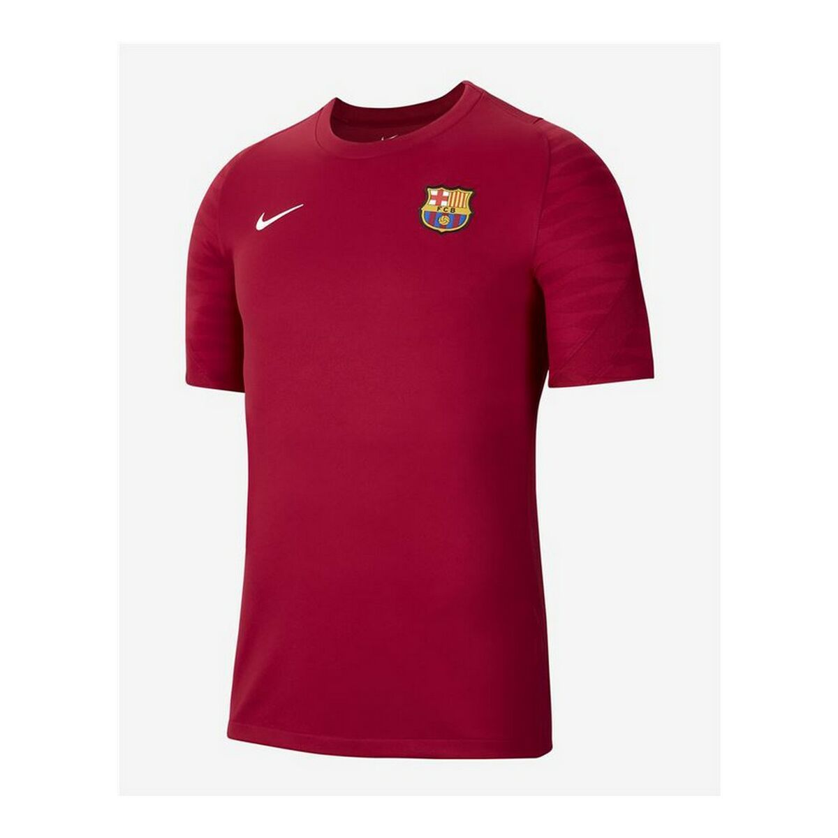 Nike Short-sleeved Football Shirt Strike FC Barcelona Men's Shirt - Dark Red
