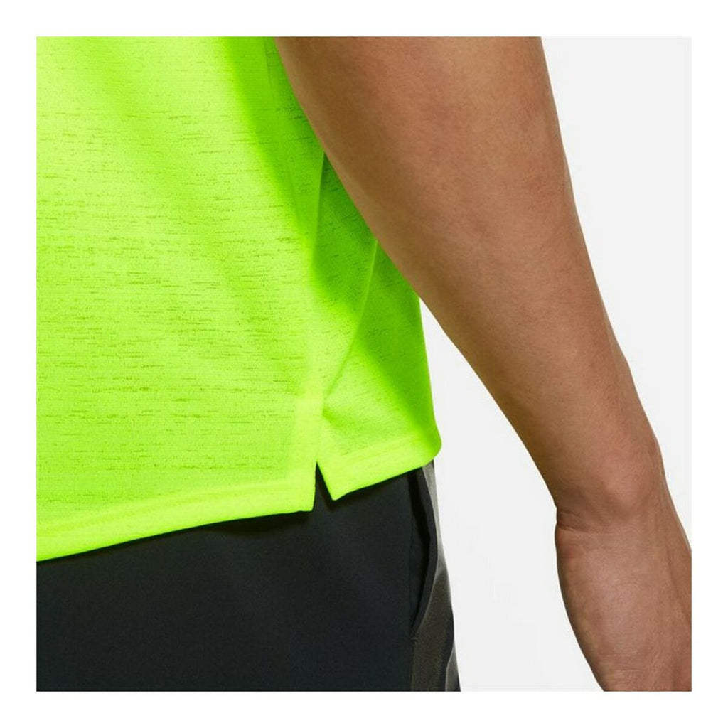 Nike Short-sleeve Sports Dri-FIT Miler Men's T-Shirt - Yellow - product view 4