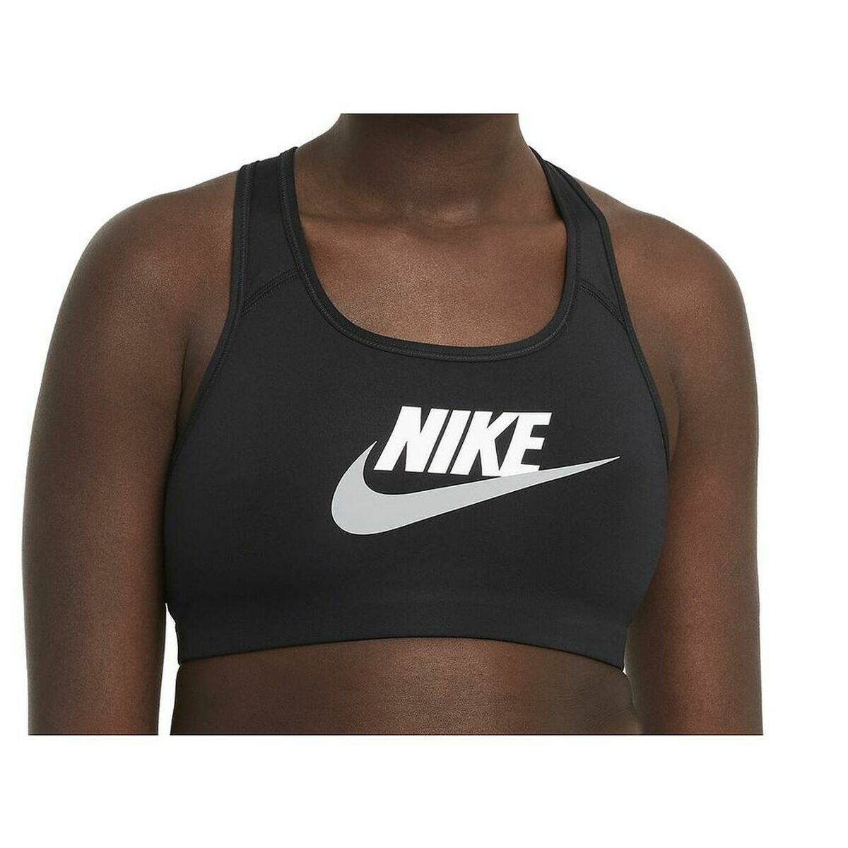 Nike Sports Bra SWSH CB Futura GX DM0579 Women's Sports Bra - Black - product view 11