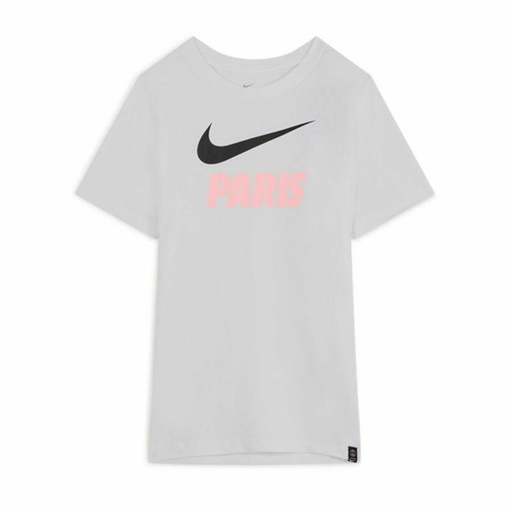 Nike PSG Swoosh Club Kids' T-Shirt - White - product view 3