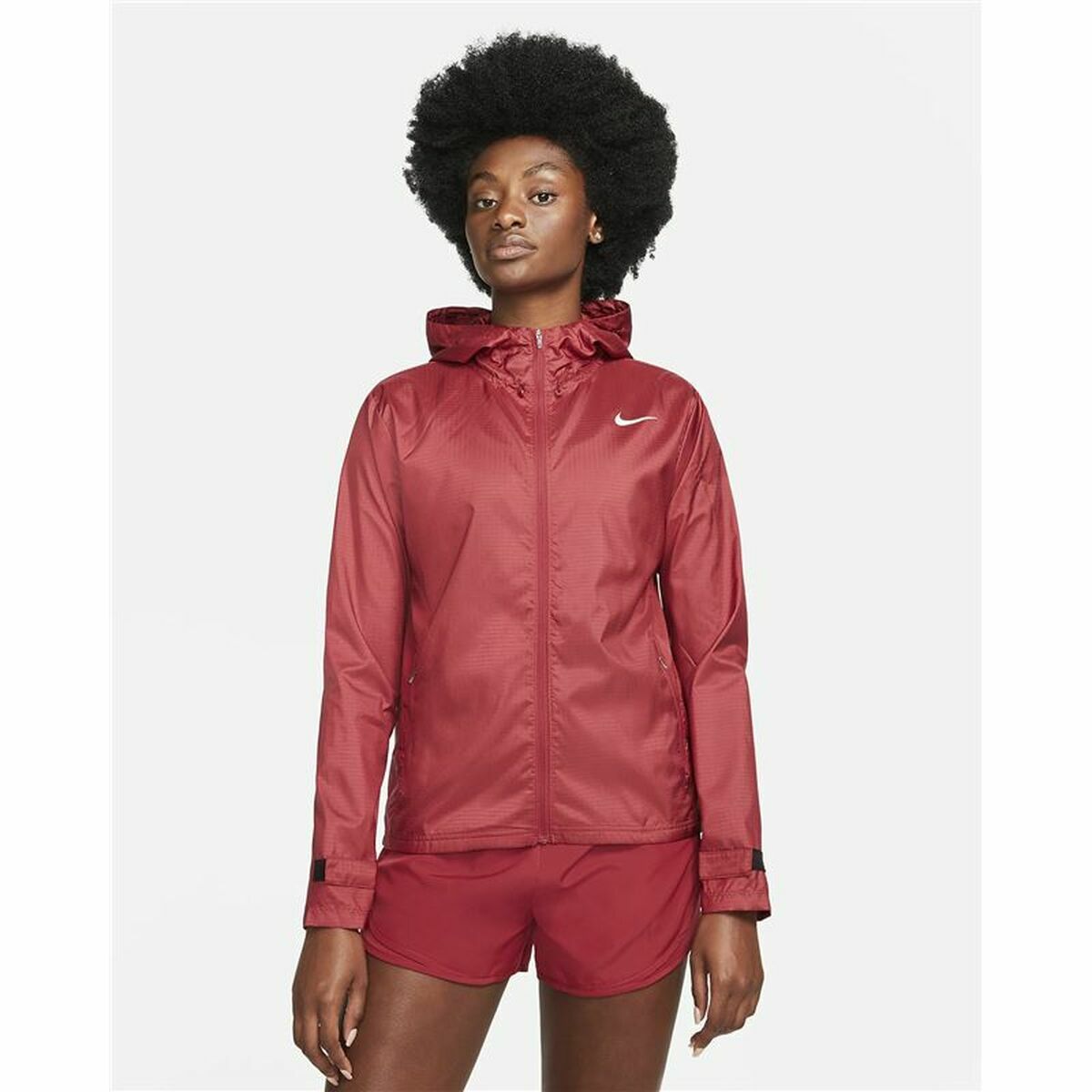 Nike Essential Burgundy Women's Jacket - product view 2