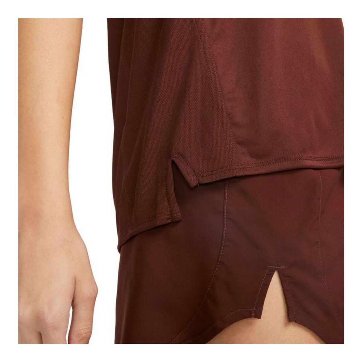 Nike Short-sleeve Sports Dri-FIT Race W Women's T-Shirt - Brown - product view 5