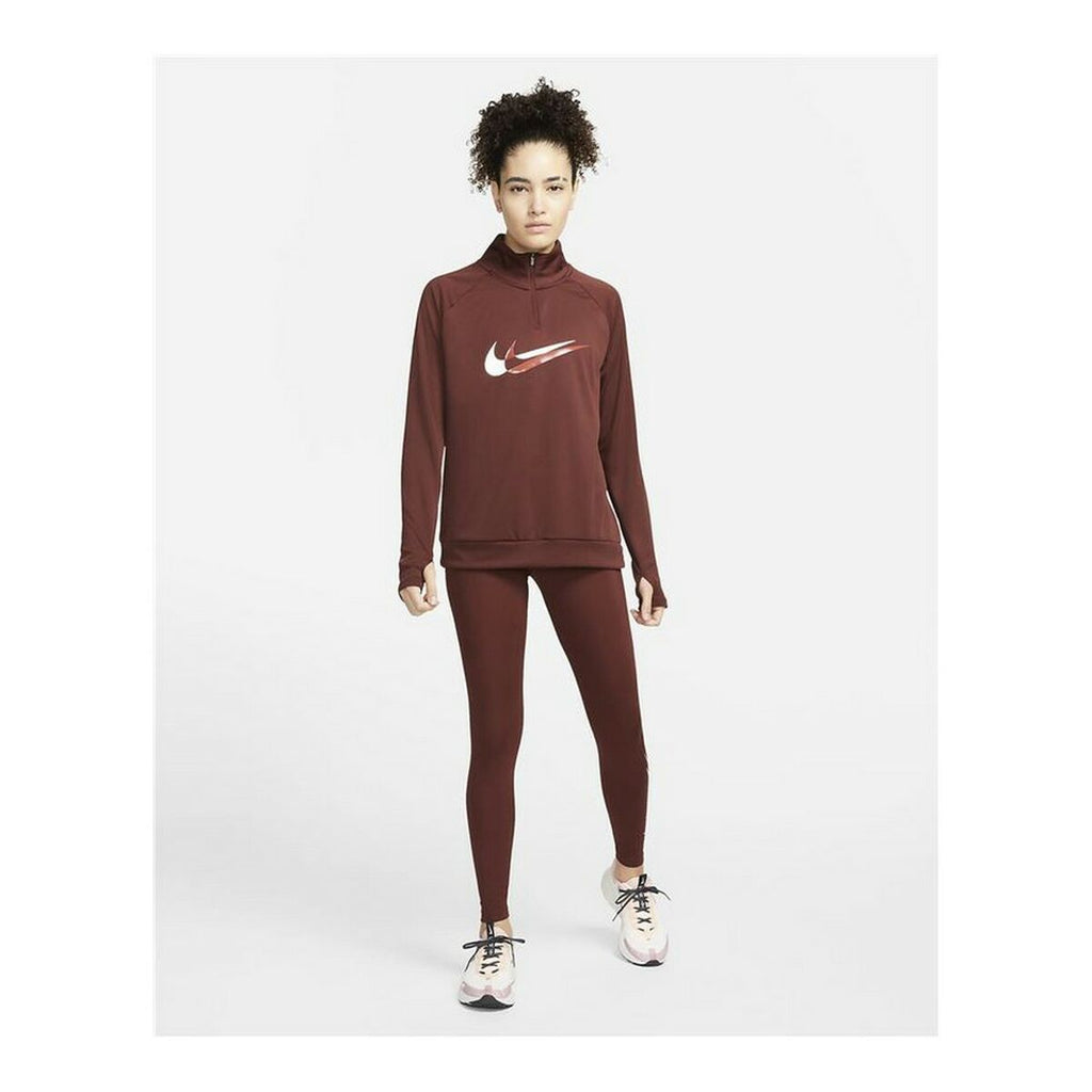 Nike Long Sleeve Dri-FIT Swoosh Run Women's T-Shirt - Brown - product view 6