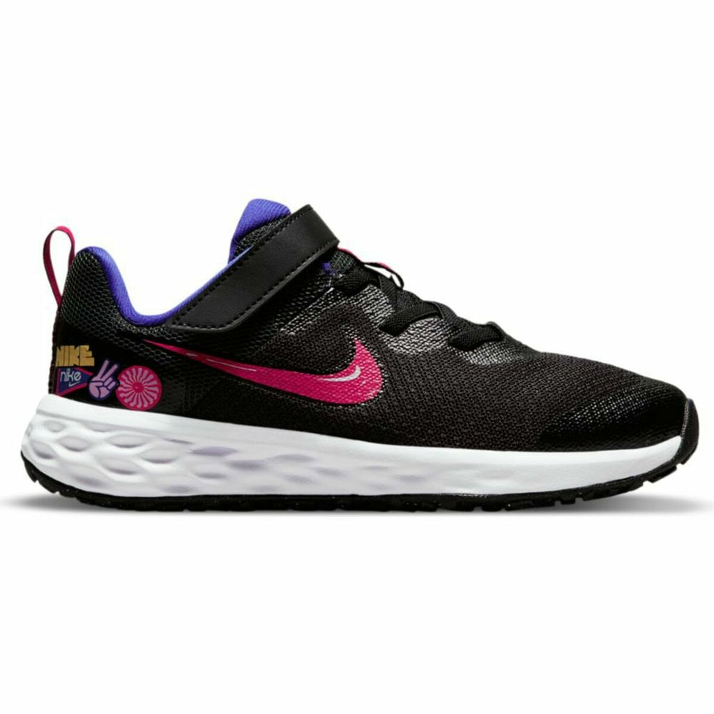 Nike DD1103 013 Revolution 6 Kids' Trainers - Black