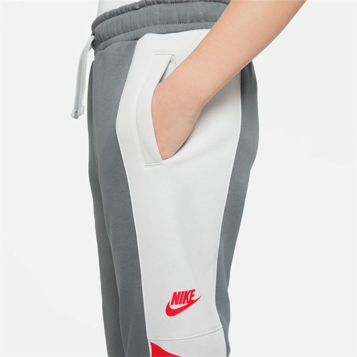 Nike Sportswear Dark Grey Kids' Track Pants - White - product view 14