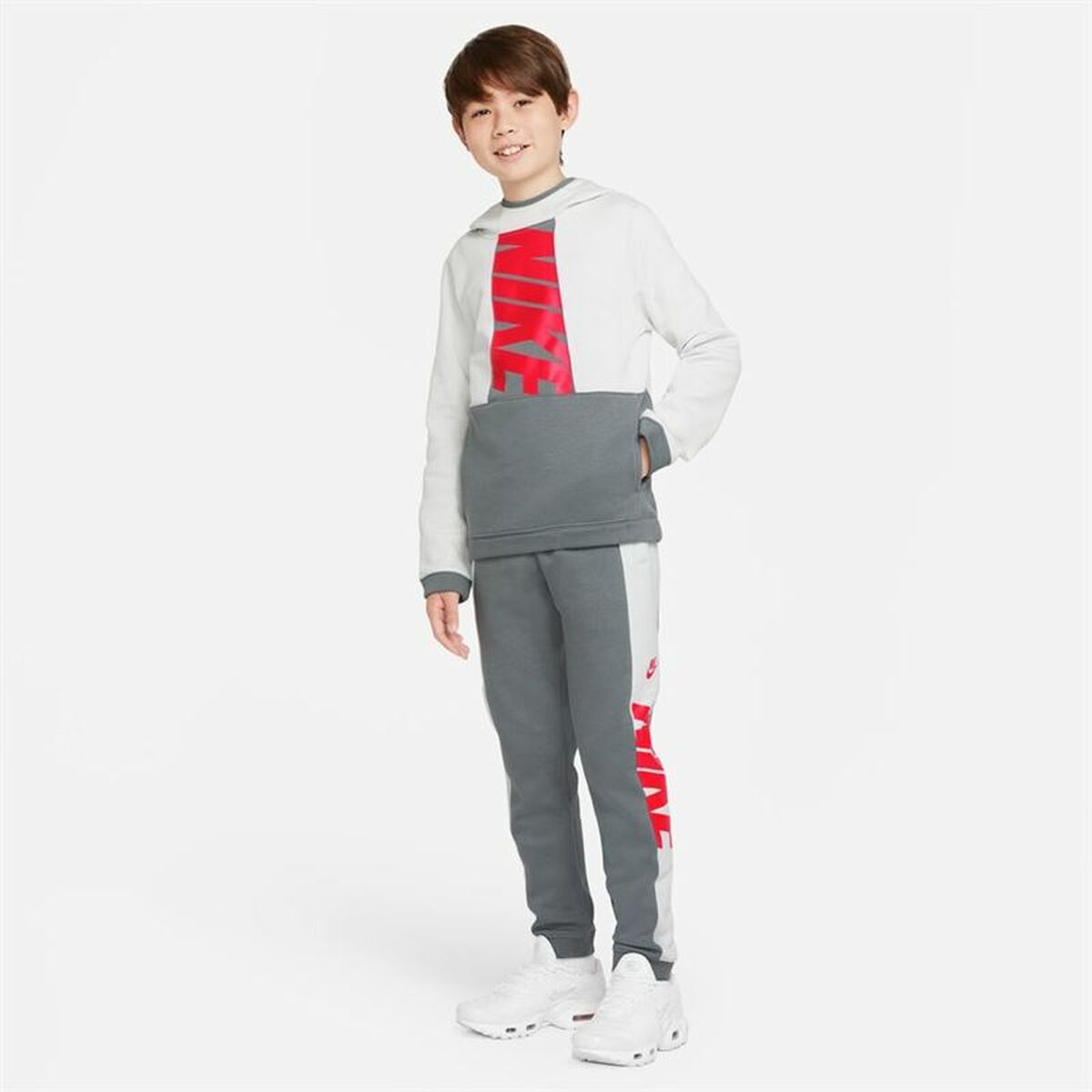 Nike Sportswear Dark Grey Kids' Track Pants - White - product view 25