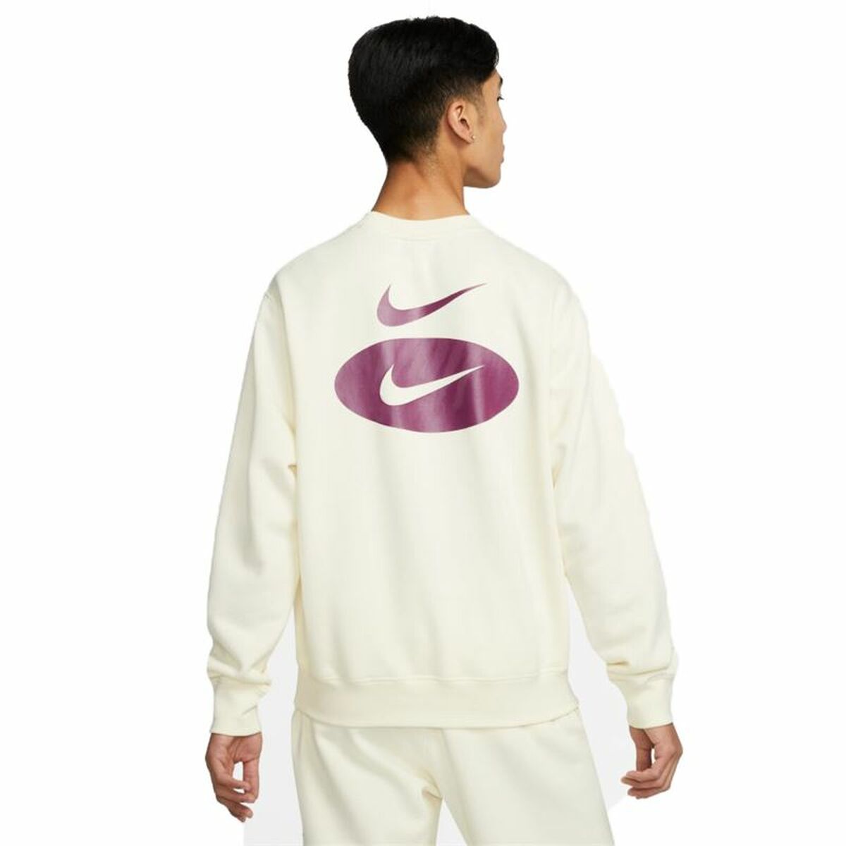 Nike Without Hood Swoosh League Men's Sweatshirt - White - product view 9