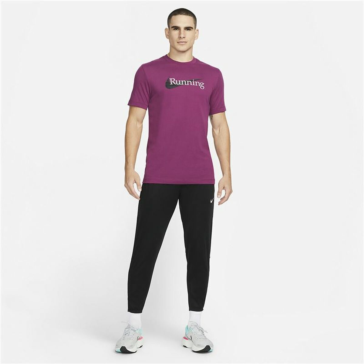 Nike Dri-FIT Men's T-Shirt - Violet - product view 8