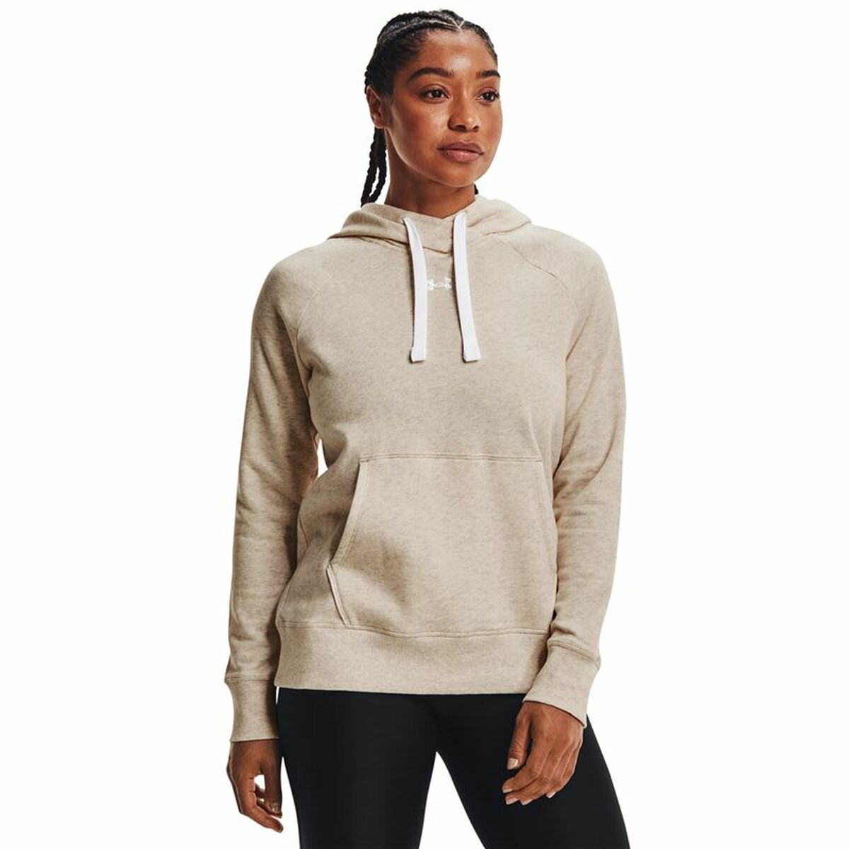 Women’s Hoodie Under Armour Rival Fleece Beige