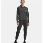 Women’s Hoodie Under Armour Rival Terry FZ With hood Dark grey