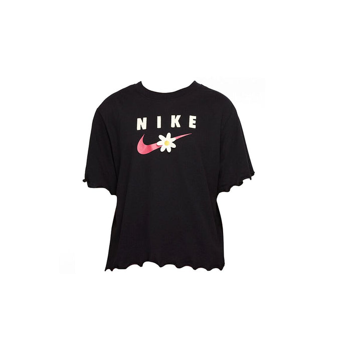 Nike T-Shirt Energy Boxy Frilly Girls' T-Shirt - Black