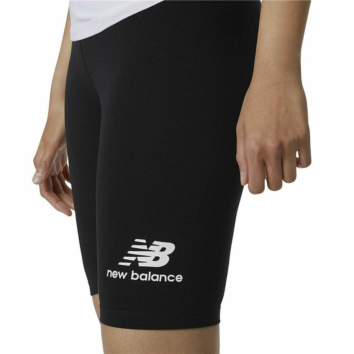 Sport leggings for Women New Balance Essentials Stacked Fitted Black