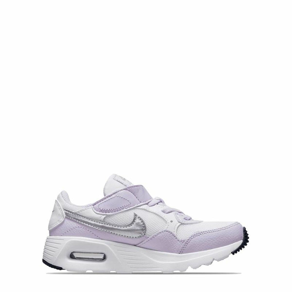 Nike Air Max SC Lilac Kids' Running Shoes - White