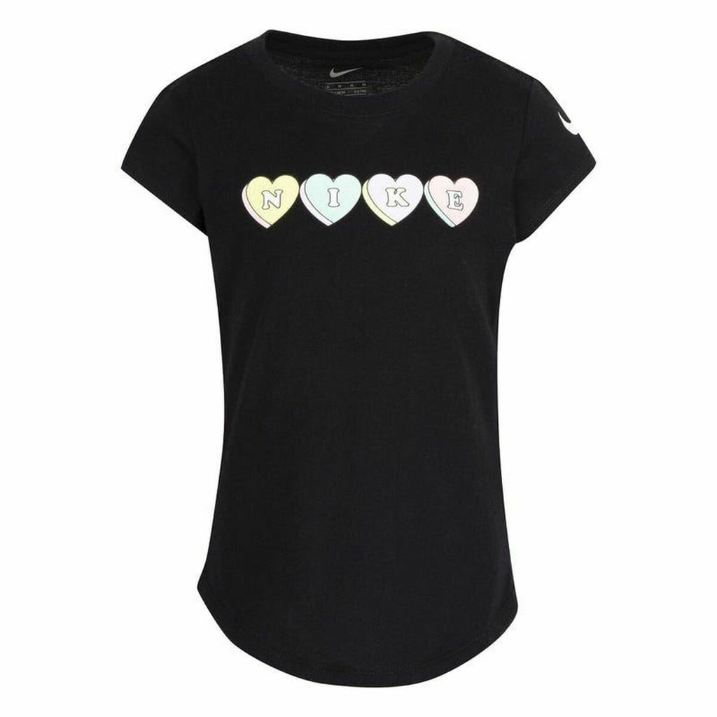 Nike Sweet Hearts Kids' T-Shirt - Black - product view 2