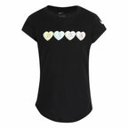 Nike Sweet Hearts Kids' T-Shirt - Black - product view 2