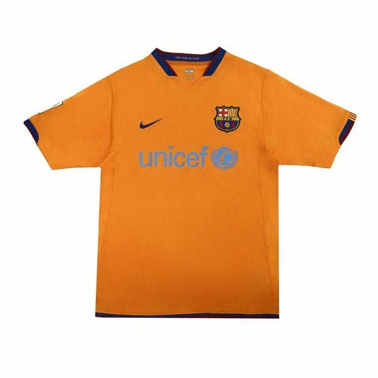 Nike Football Futbol Club Barcelona 07-08 Away (third Kit) Men's T-Shirt - Orange