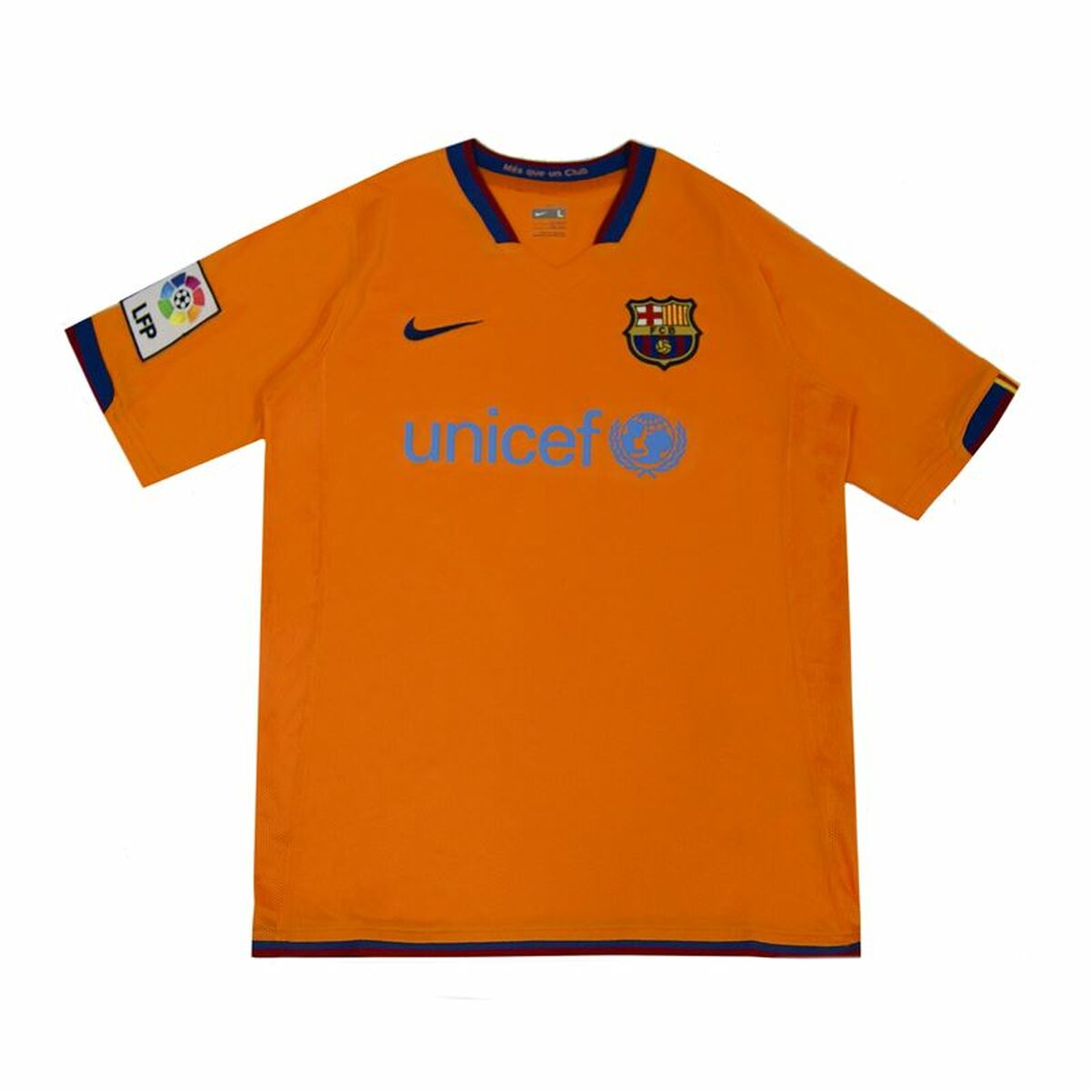 Nike Football Futbol Club Barcelona 07-08 Away (third Kit Kids' T-Shirt - Orange