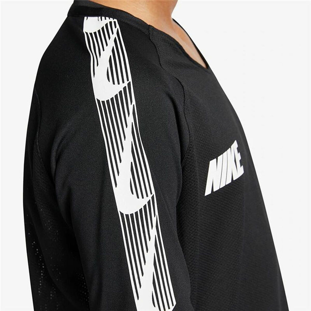 Nike Breathe Dri-FIT Squad Kids' T-Shirt - Black - product view 11