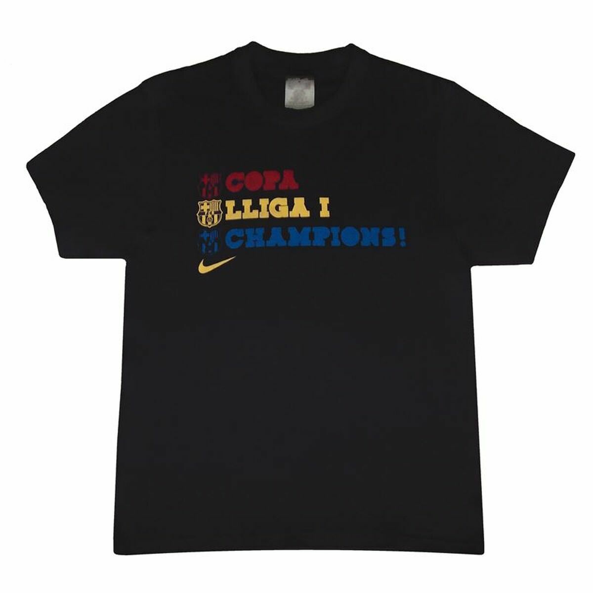 Nike Short-sleeved Football Shirt Barça Triplete Men's Shirt - Black - product view 3
