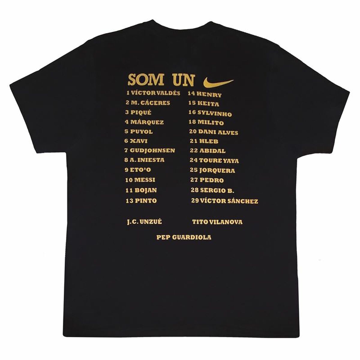Nike Short-sleeved Football Shirt Barça Triplete Men's Shirt - Black - product view 5