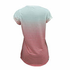 Nike SS Dip Dye Burnout White Women's T-Shirt - Red - product view 9