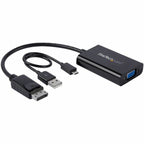 Startech DisplayPort to SVGA adapter DP2VGAA Schwarz – Produktansicht 3