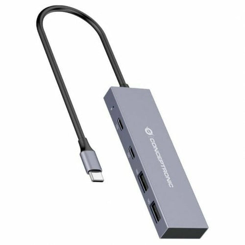 Conceptronic USB USB-Hub HUBBIES13G Grau