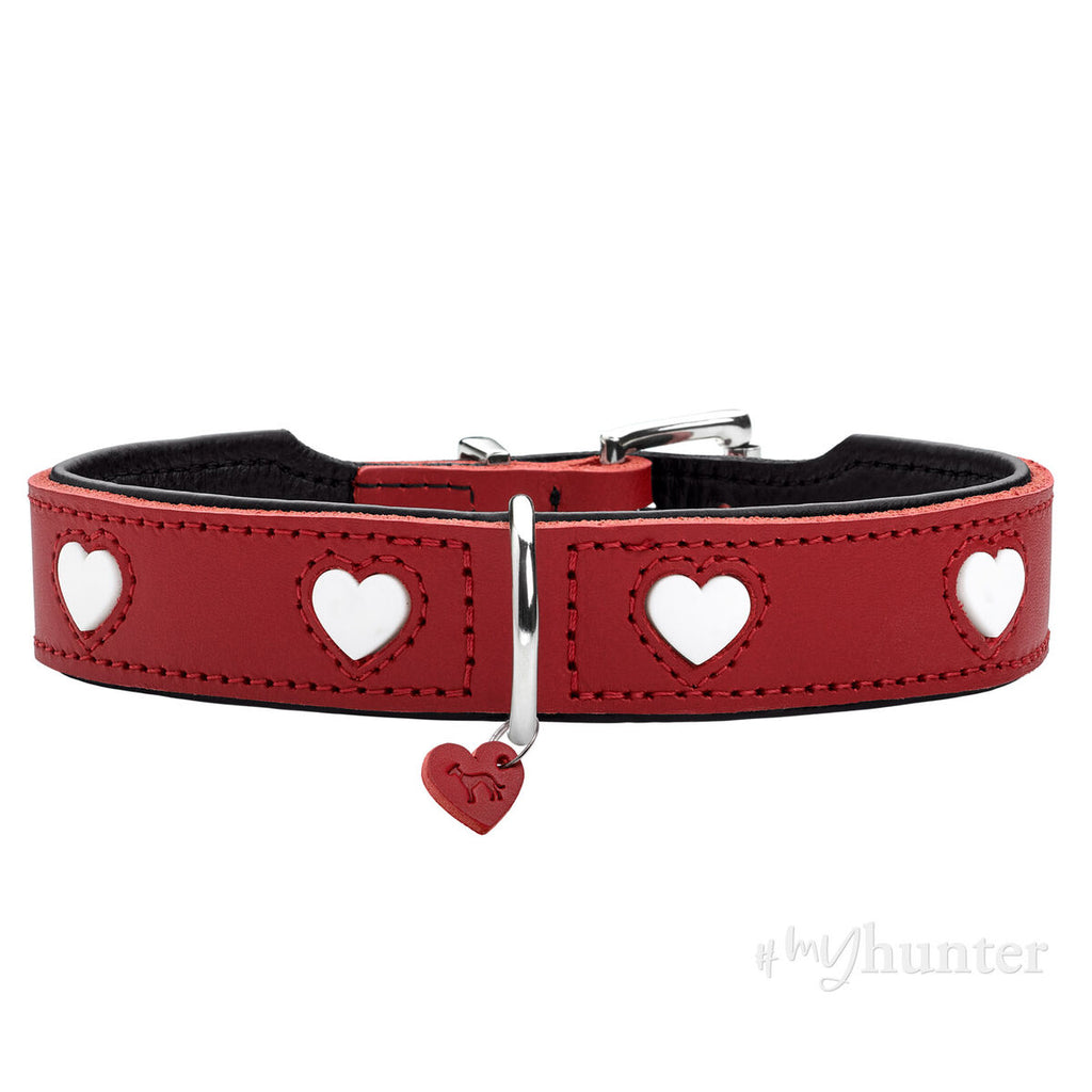 Hunter Hundehalsband Love Rot XS 24-28 cm – Ansicht 4