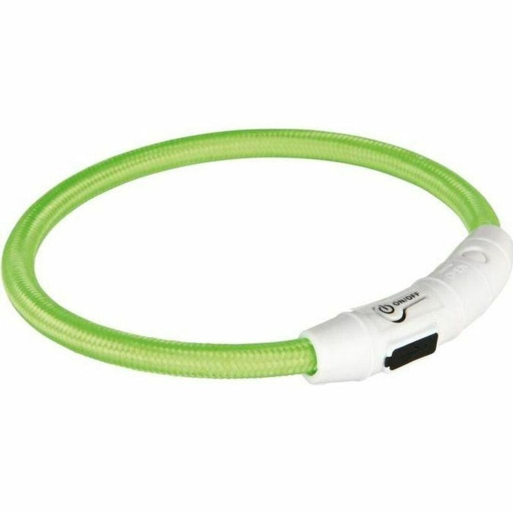 Trixie LED-Halsband für Haustiere Flash USB Grün – Produktansicht 1