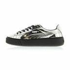 Sports Trainers for Women Puma Basket Platform Metallic  Light grey