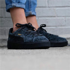 Sports Trainers for Women Puma Suede Platform Eletal Black