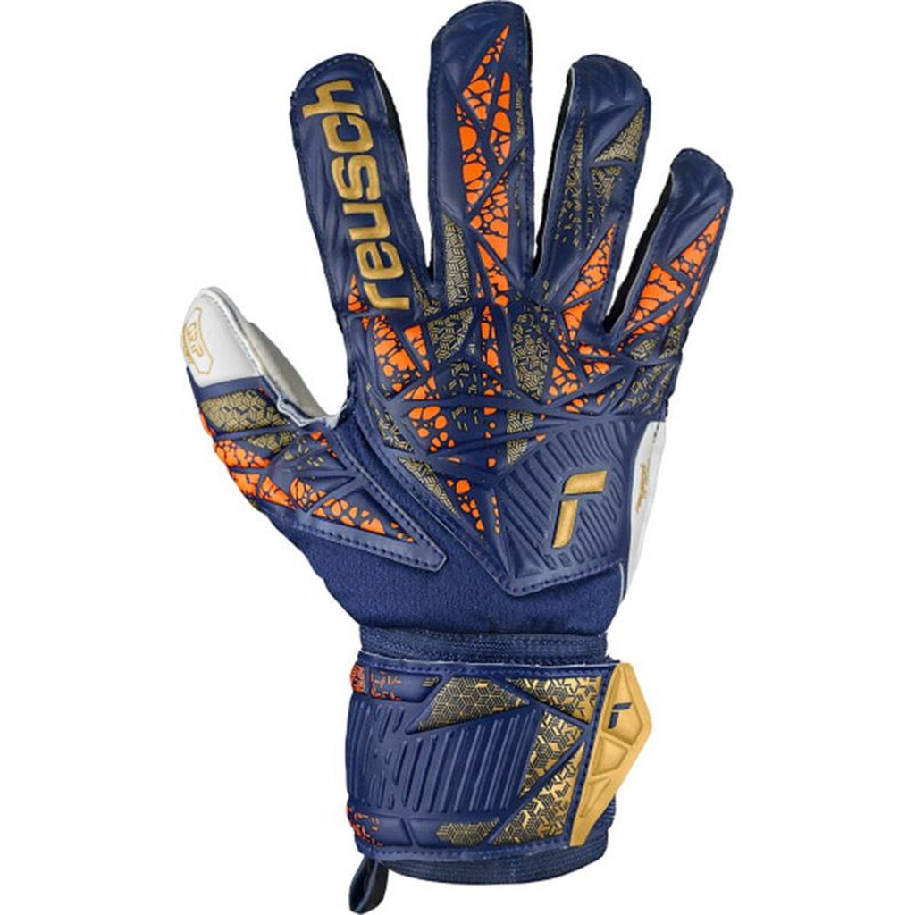 Reusch Goalkeeper Gloves Attrakt Grip Dunkelblau Erwachsene – Produktansicht 2