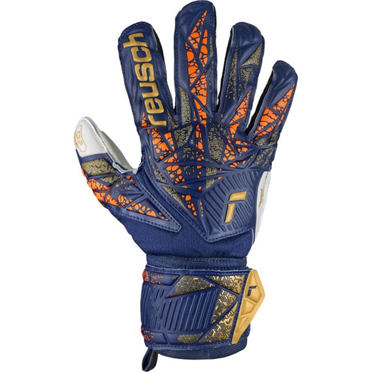 Reusch Goalkeeper Gloves Attrakt Grip Dunkelblau Erwachsene – Produktansicht 2