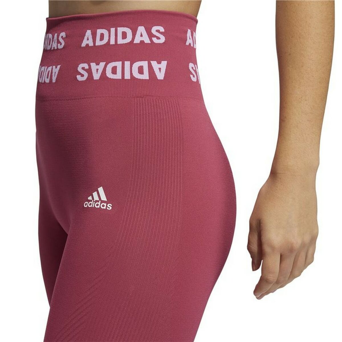 Adidas Aeroknit High-rise Women's Leggings - Red - product view 7