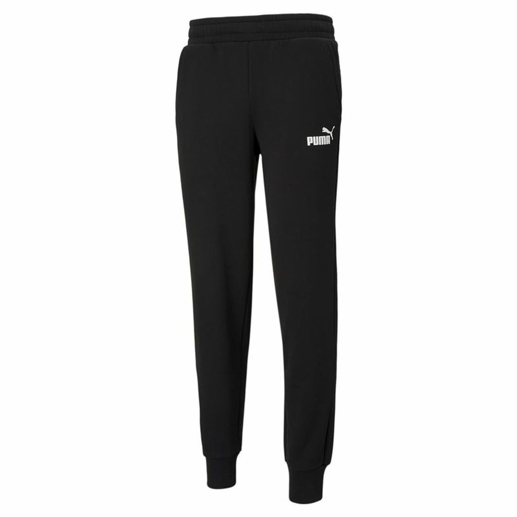 Long Sports Trousers Puma Essentials Logo Black Men