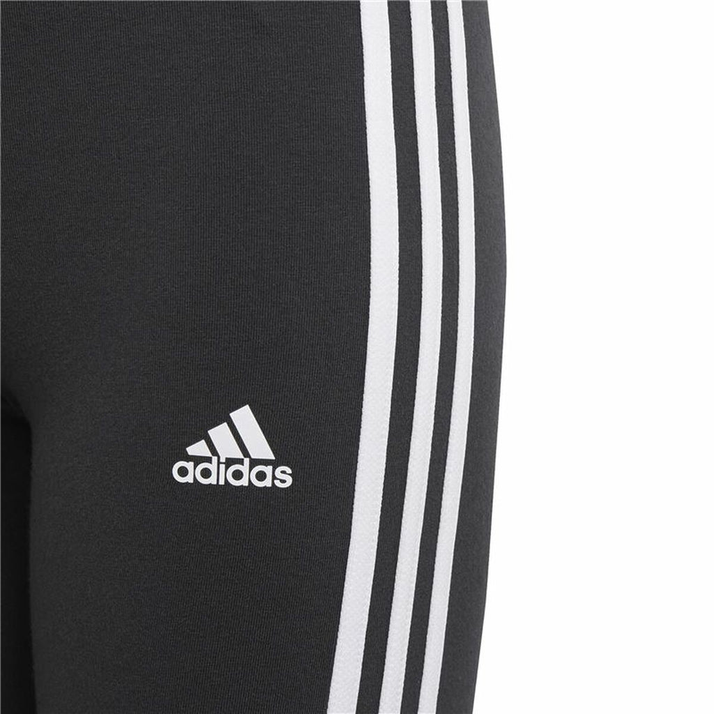 Adidas Essentials 3 Stripes Kids' Leggings - Black - product view 5