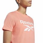Women’s Short Sleeve T-Shirt Reebok Identity Logo Pink