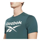 Men’s Short Sleeve T-Shirt Reebok Workout Ready Supremium Cyan