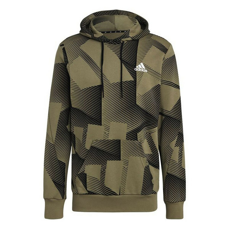Adidas Graphic Men's Hoodie - Khaki