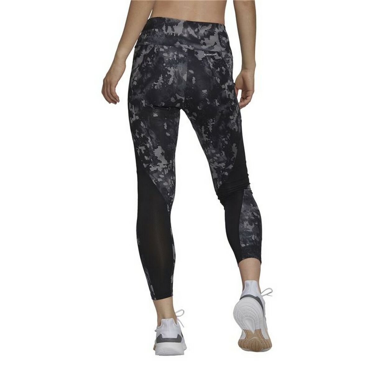 Adidas D2M Print High-rise Women's Leggings - Black - product view 7