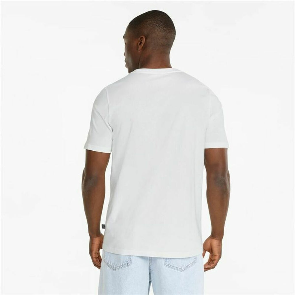 Men’s Short Sleeve T-Shirt Puma Power Logo M White