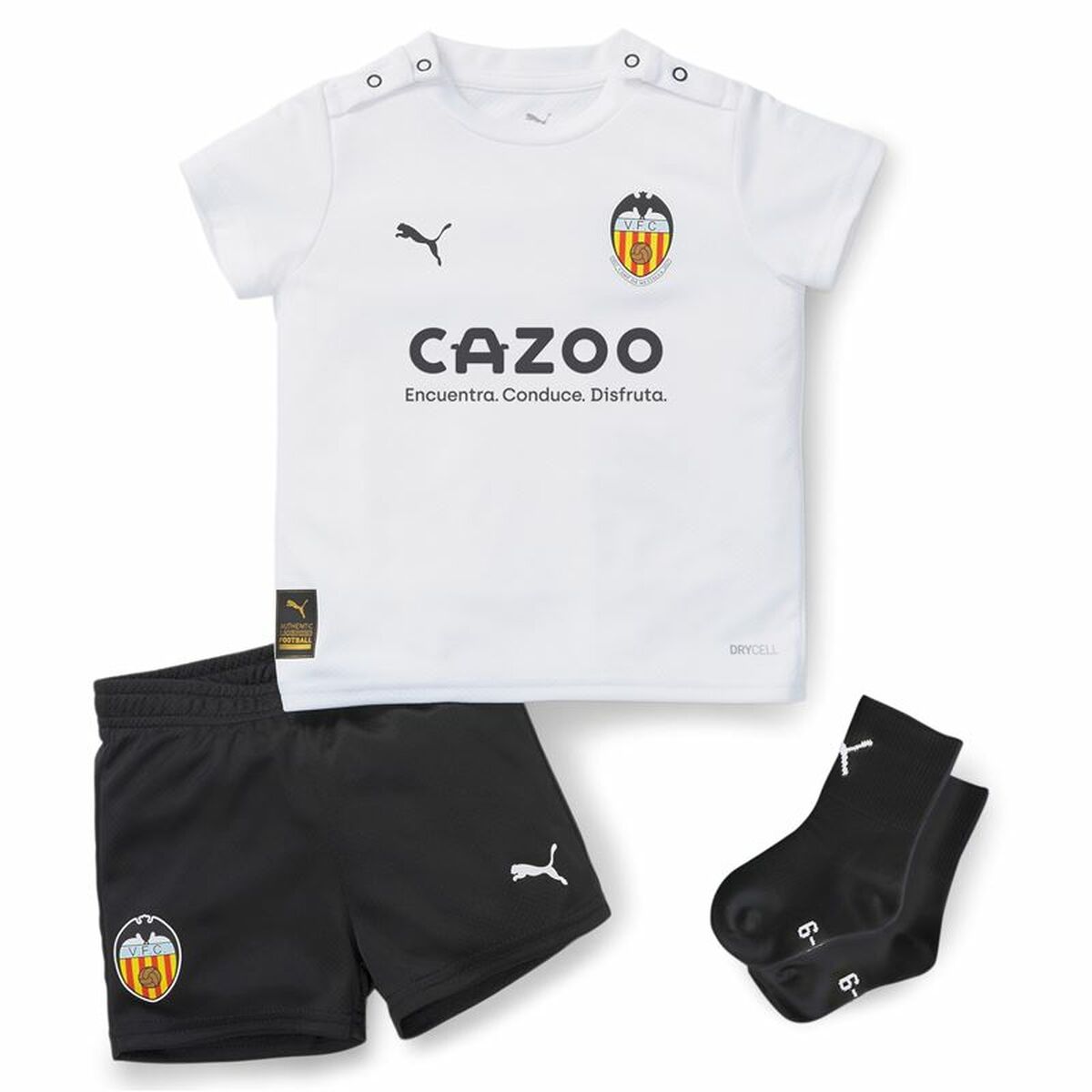 Children's Football Equipment Set Puma Valencia CF Home 22/23 Black