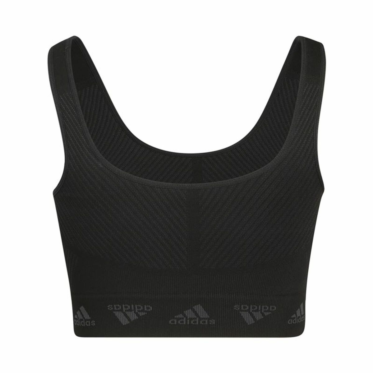 Adidas Sports Bra Aeroknit Women's Sports Bra - Black - product view 15